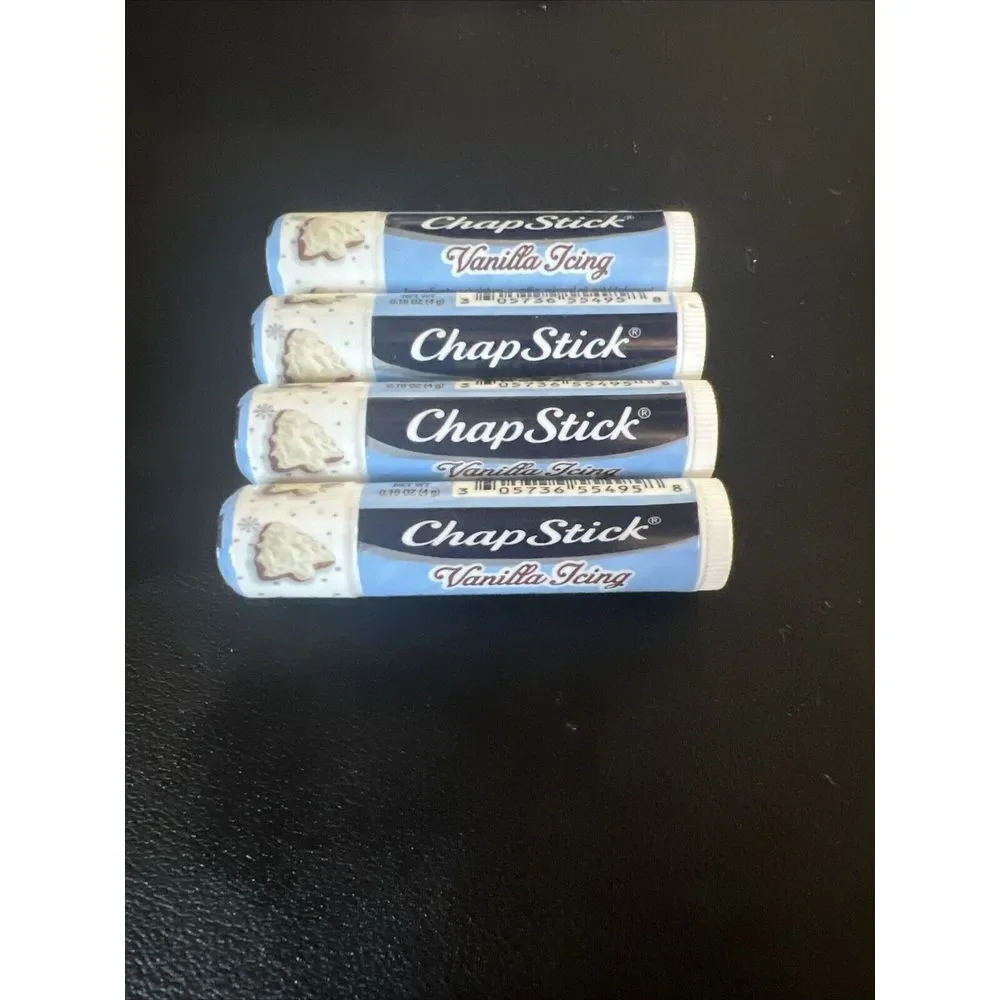 (4) Tubes Sealed New Chapstick‎ Vanilla Icing Lip Balm 0.15 Oz/4g Seasonal